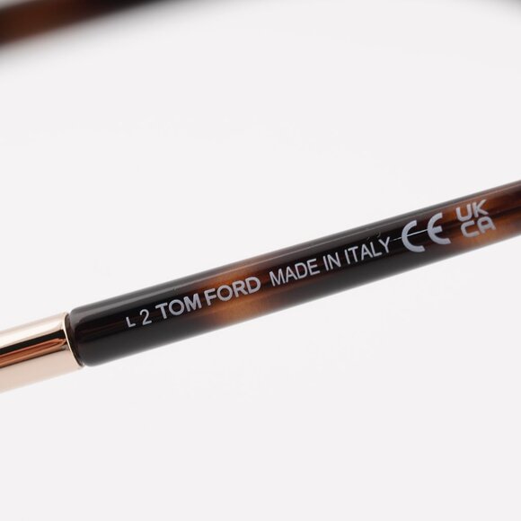 Tom Ford Solange-02 FT1089 52E Sunglasses Havana Square Frame, Brown Lenses - Picture 9 of 10